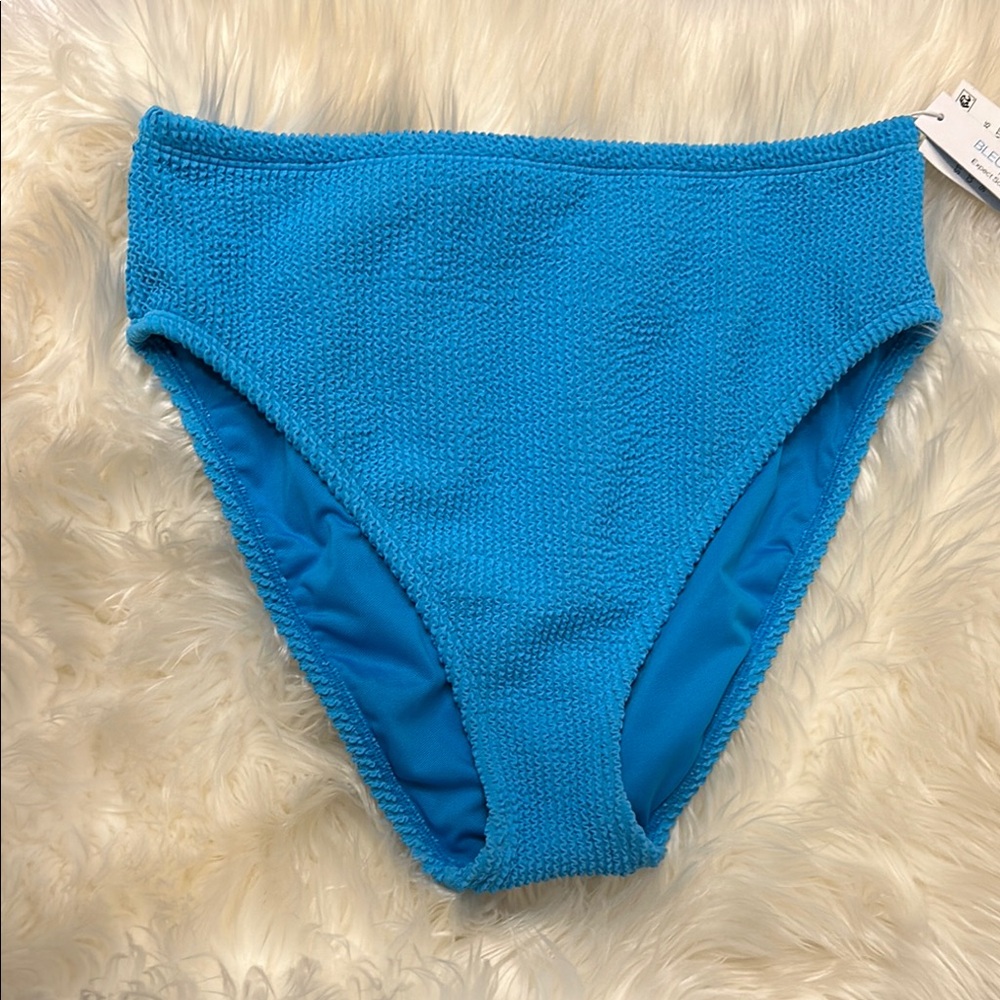 New! Bleu by Rod Beattie Women's High-Waist Bikini Bottoms - Coldwater